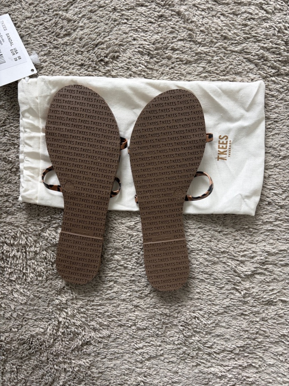 TKEES Gemma Exotic Nubuck Cheetah Print Slim-Strap Slide Sandals - Brown & Black - Picture 2 of 2